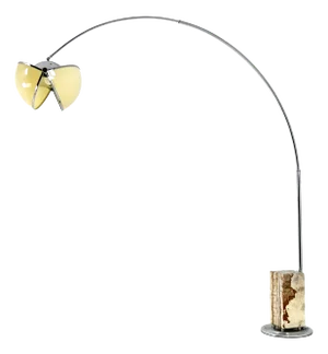 Pac-Man Arco Floor Lamp attributed to Superstudio for Poltronova, 1970s