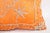 Textile Orange Accent Throw Pillow Embellished With Sequins and Beads For Sale - Image 7 of 16