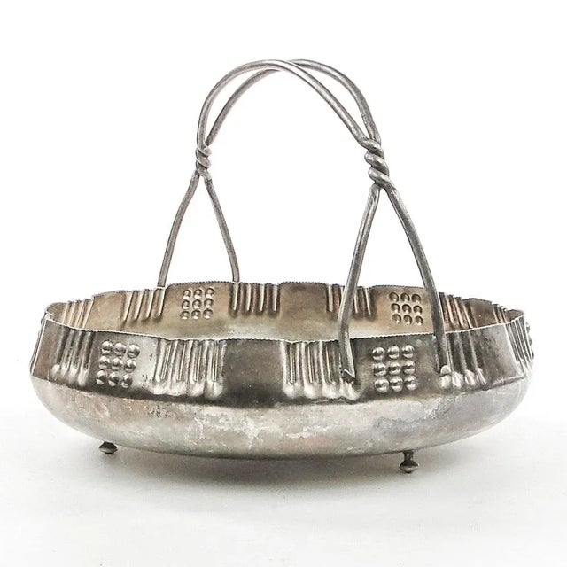 Silver Art Nouveau Fruit Basket from Kaiser, 1890s For Sale - Image 8 of 8