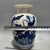 Blue Blue and White Raised Relief Lotus Porcelain Vase, Chinoiserie Decor Vessel For Sale - Image 8 of 8