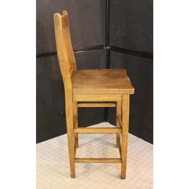 Arts & Crafts 1943 English Arts & Crafts Design Clerk's Stool For Sale - Image 3 of 9