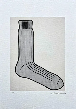 After Roy Lichtenstein, "Sock Announcement", 1990s, Silk-Screen
