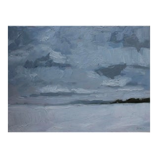 Modern Seascape Minimalist Oil Painting For Sale