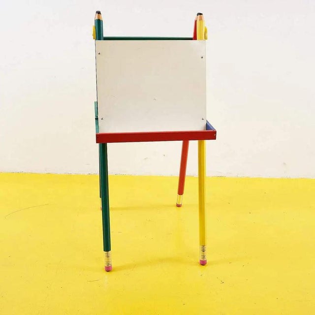 Red Multicolor Easel Chalkboard For Sale - Image 8 of 8