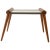 Brown Small Mid-Century Austrian Table in Wood with Glass Plate from Max Kment, 1950s For Sale - Image 8 of 8