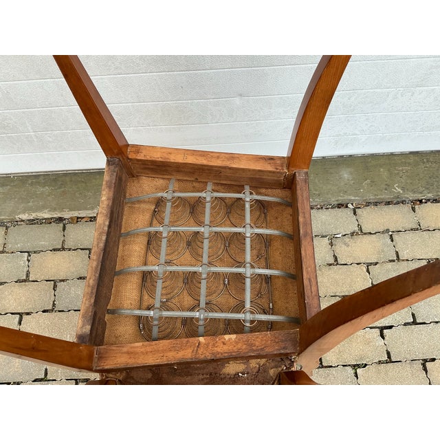 Pair of Antique Cherrywood Biedermeier Side Chairs For Sale - Image 12 of 12