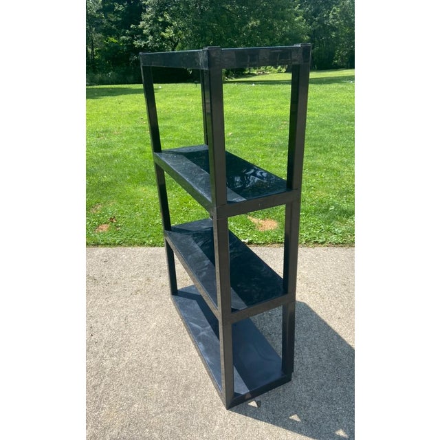 1970s Mid Century 1970s Kartell Style Modern Plastic Shelf Unit Plus 1 Shelf Extra For Sale - Image 5 of 7