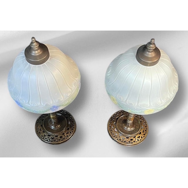 Antique Segar Studios Tale Lamp - a Pair For Sale In South Bend - Image 6 of 6