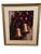 Rustic European Substantial 40” Tall Framed Christmas Bell Wall Canvas Art With Ornate Gilt Wood Frame & Silk Mat For Sale - Image 3 of 11
