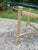 Vintage Ethan Allen Oval Brass Glass Coffee Table For Sale - Image 6 of 11