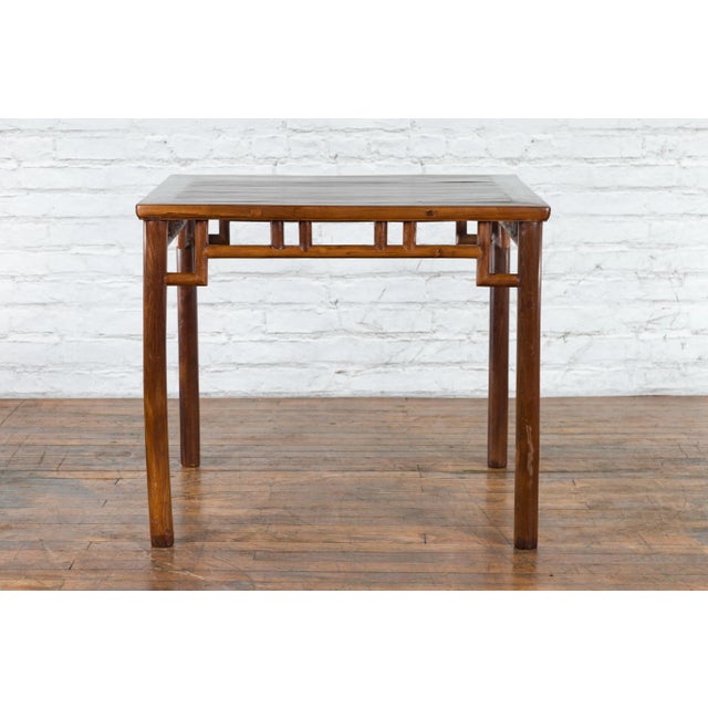 19th Century Chinese Qing Dynasty Period Game Table with Humpback Stretchers For Sale In New York - Image 6 of 13