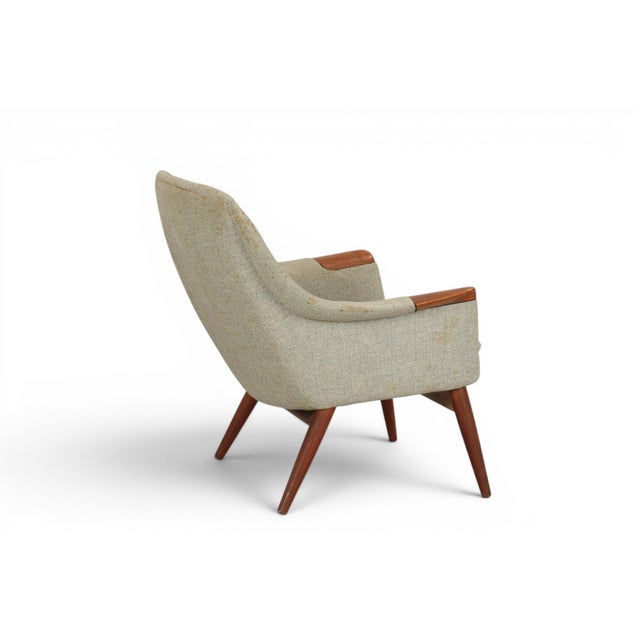 Mid-Century Modern Mid 20th Century Lowback Organic Modern "Marina" Armchair by Gerhard Berg for Stokke For Sale - Image 3 of 7