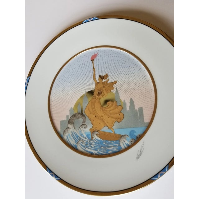 Erte Statue of Liberty Plate by Sevenarts For Sale - Image 12 of 12