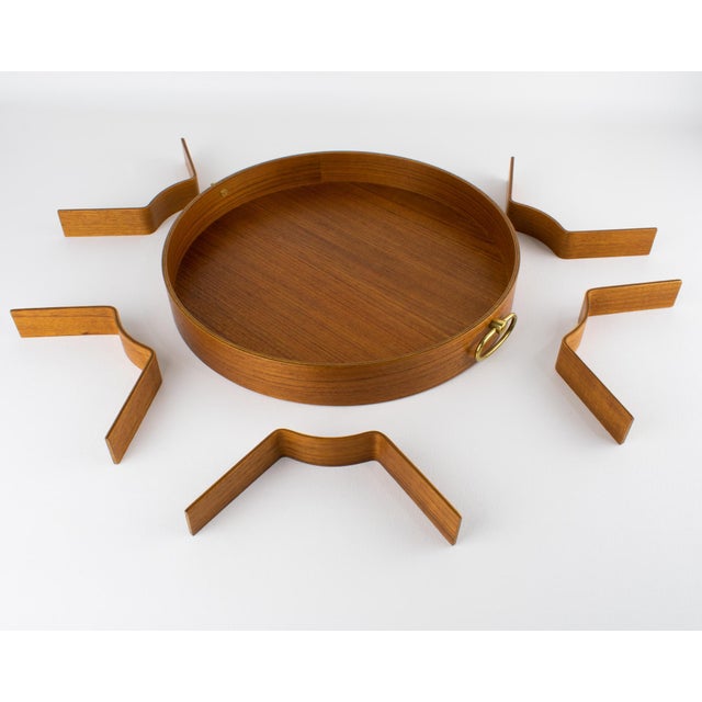Mid-Century Modern Scandinavian Teak Serving Tray Box, circa 1960 For Sale - Image 10 of 14