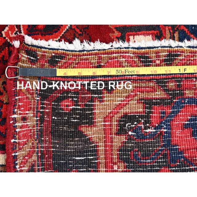1960 Red Vintage Bohemian Persian Rug For Sale - Image 12 of 12