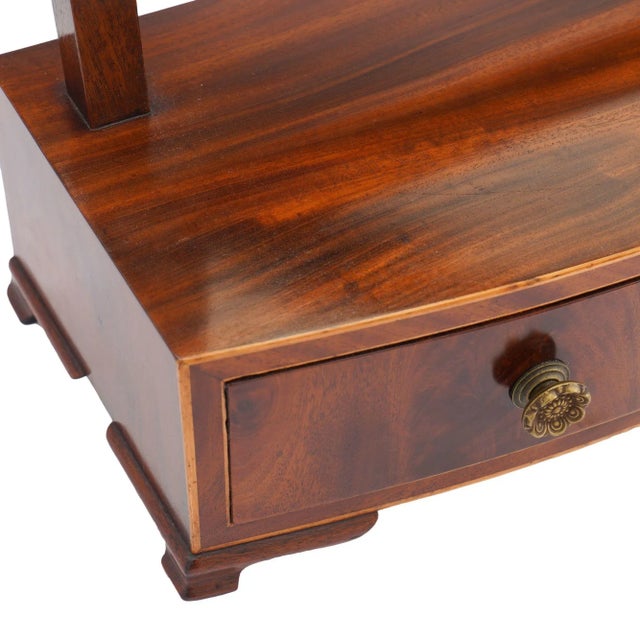 Rectangular Mahogany Swinger Dressing Mirror on a Bow Front Stand With Drawer, 1790 For Sale - Image 11 of 12