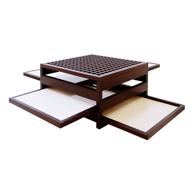 Vintage Tetra Coffee Table by Bernard Vuarnesson for Bellato, 1970 For Sale