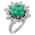 This is a wonderful natural Zambian Emerald ring. it has very high quality emeralds and very good quality diamonds ( vsi )...