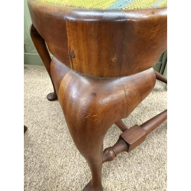 Late 20th Century Late 20th Century Set of 6 Bench Made Cherry Queen Anne Style Dining Chairs by Douglas Campbell For Sale - Image 5 of 10
