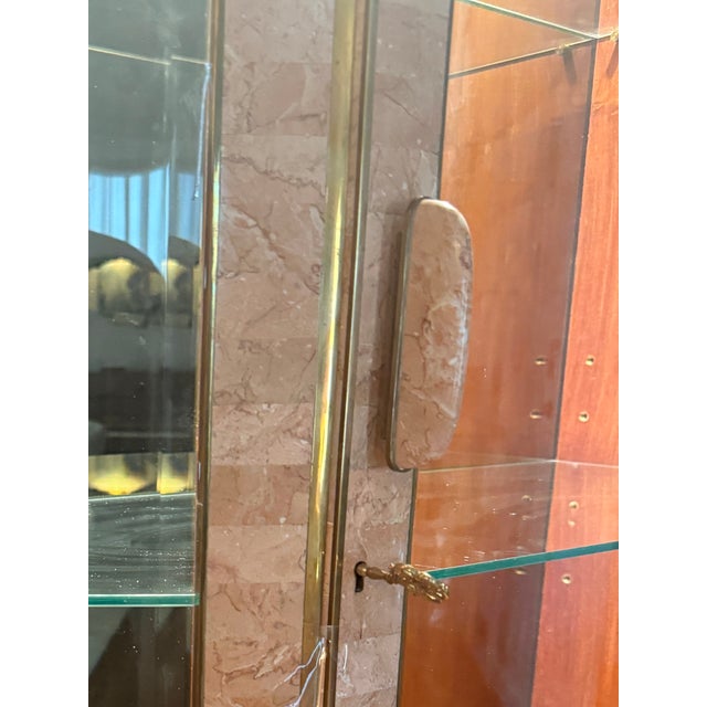 Vintage Lighted Tessellated Stone Display Case, Attributed For Sale In Philadelphia - Image 6 of 11