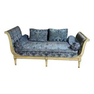 Directoire Bench in Lacquered Wood For Sale