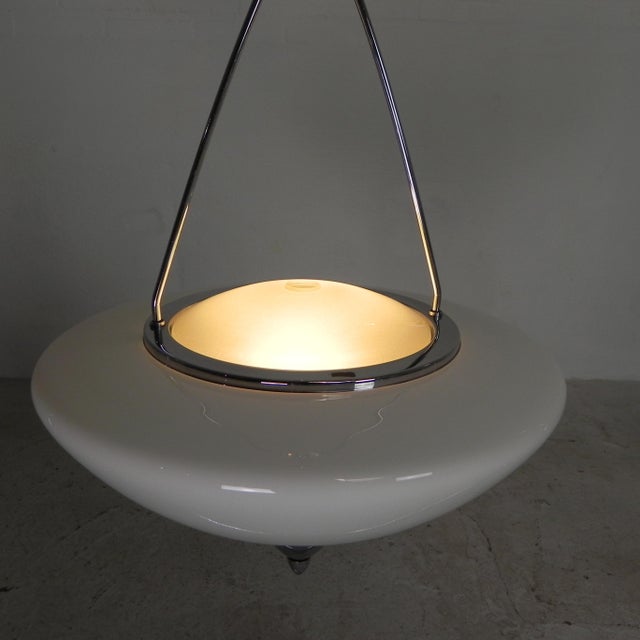 Silver Pendant Mirror Lamp from Zeiss Ikon, 1930s For Sale - Image 8 of 18