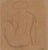 Aristide Maillol, Nude Woman Sanguine Drawing, 19th Century, Sanguine on Paper For Sale - Image 5 of 5