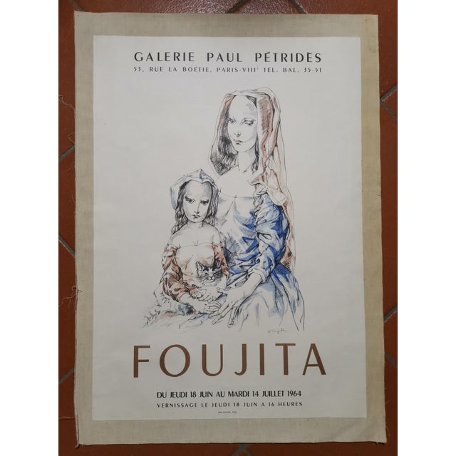 Léonard Tsuguharu Foujita (1886 - 1968) Maternité (Maternity - Mother and Child) Lithograph Original Lithographic poster...