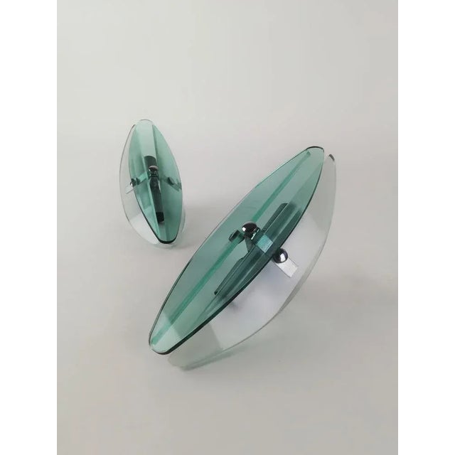 Wall Sconces in Turquoise Glass from Veca, Italy, 1970s, Set of 2 For Sale - Image 17 of 18