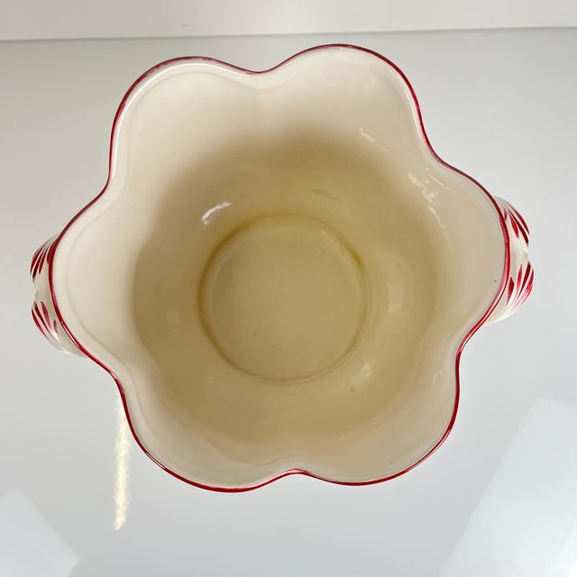 Large Streetlight Model Planter with Pink Pattern from KG Lunéville, 1980s For Sale - Image 4 of 9