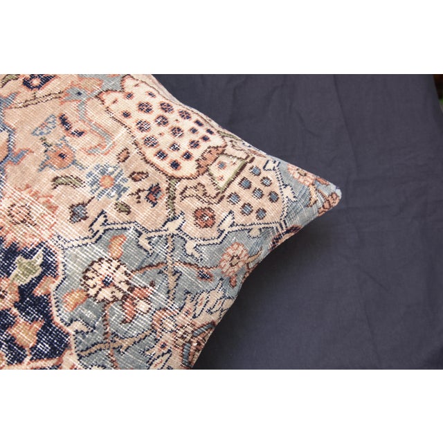 Handwoven Turkish Throw Rug Pillow Cushion Cover -20'' X 20'' For Sale - Image 4 of 10