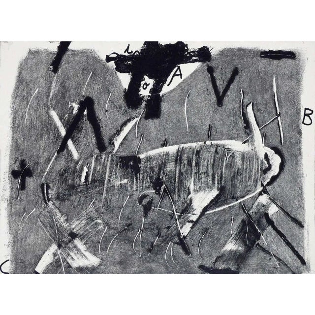 Antoni Tàpies, Lletres i Gris, 1976, Etching For Sale - Image 4 of 6