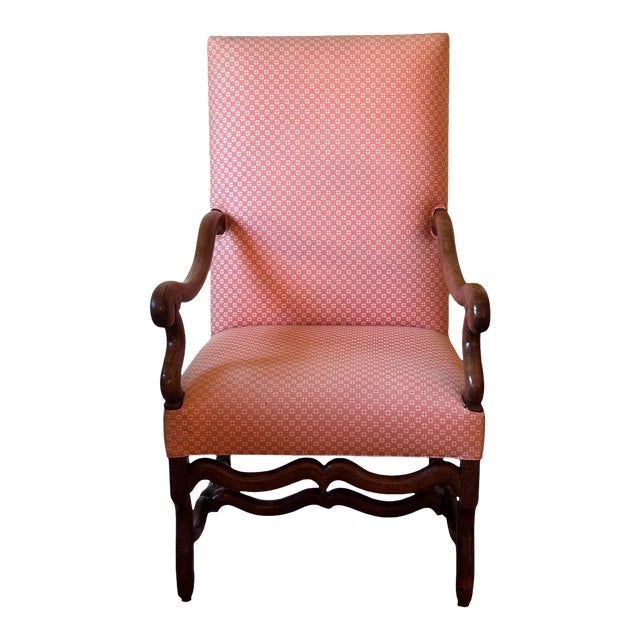 Early 19th Century French Walnut Open Armchair For Sale