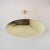 Mid-Century Modern Large Raul Reyes 'Rey 24' Perforated Polished Brass Dome Pendant With Custom Drop 16-Inches For Sale - Image 3 of 3