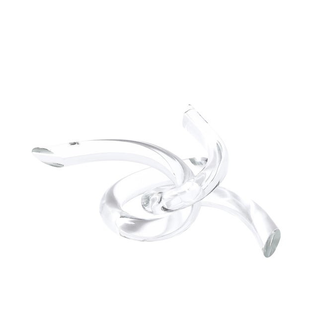 Seguso Mid-Century Organic Interlocking Sculpture in Hand-Blown Murano Glass by Seguso For Sale - Image 4 of 16