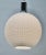 1960s Mid-Century Scandinavian Pendant Light with Optical Opaline Shade For Sale - Image 5 of 11