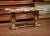 Wood 19th Century Italian Marble Top Carved Silver Leaf Trestle Coffee Table For Sale - Image 7 of 9