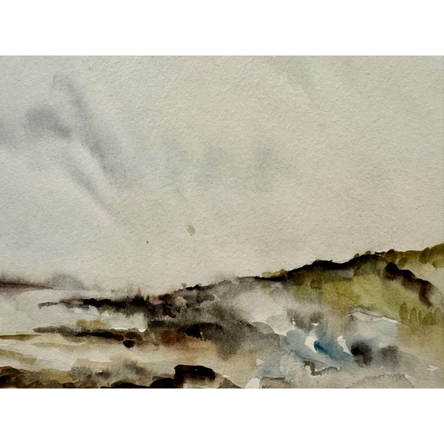 Rustic Henry Emil Salloch Original Watercolor on Paper Chebogue Point, Ns, Canada. 1953. For Sale - Image 3 of 7