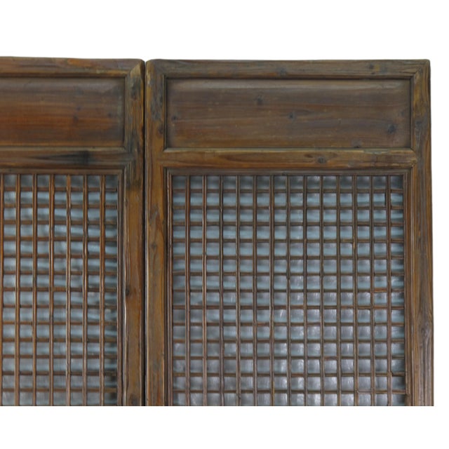 Late 19th Century Pair of Lattice Screen Door Panel For Sale - Image 5 of 10