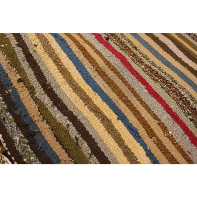 Textile Mid-20st Century Vintage Kilim Rug For Sale - Image 7 of 10