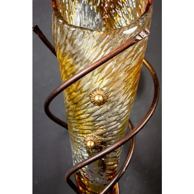 1970s Murano Glass Scone or Wall Light from Mazzega, 1970 For Sale - Image 5 of 7