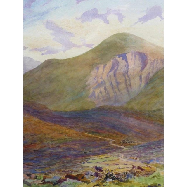 William Monk, Mountain Landscape, 1850, Watercolour, Framed For Sale - Image 4 of 14