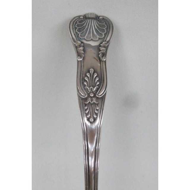 Mid 20th Century Mid 20th Century Lewis Rose and Co LTD Sheffield England Silverplate Ladle Scrollwork Motif For Sale - Image 5 of 11