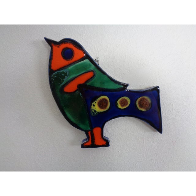 Vintage Ceramic Bird Wall Art, Denmark, 1970s For Sale - Image 3 of 14