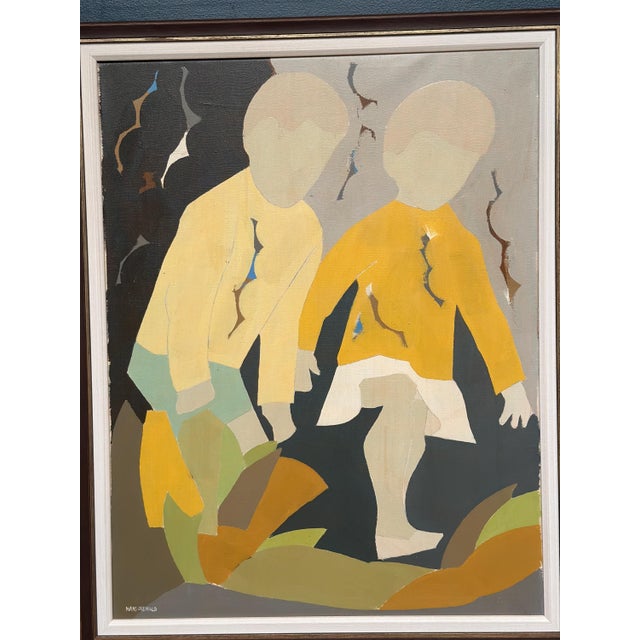 Hans Osswal, Children, 1960s, Oil on Canvas, Framed For Sale - Image 15 of 18