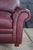 Hancock & Moore Vintage Hancock & Moore Traditional Red Leather 3 Seater Sofa Rolled Arms For Sale - Image 4 of 13