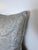 Fortuny Cotton Damask Throw Pillows, Venetian Floral Motif, Aqua & Silver Pair For Sale - Image 10 of 10
