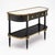 French French Louis XVI Style Ebonized, Brass and Marble Console Table For Sale - Image 3 of 9