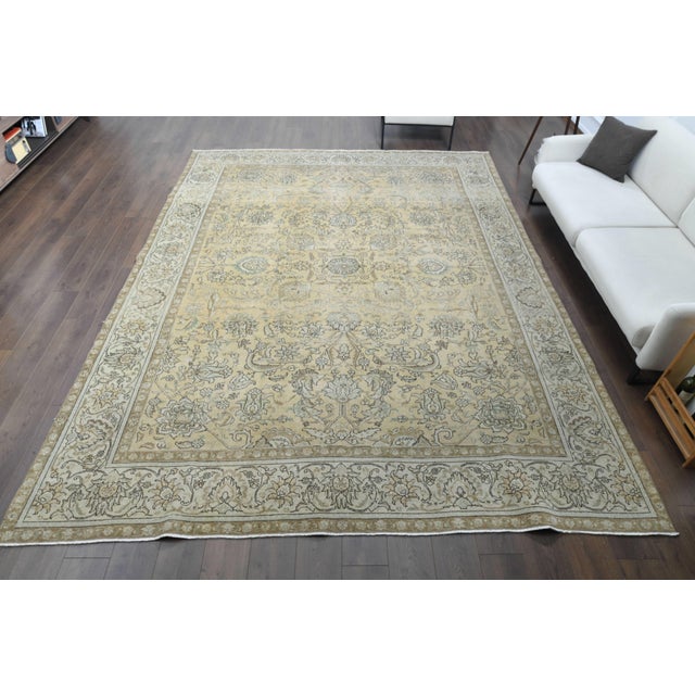 Vintage Persian Hand-Knotted area rug is a semi-antique vintage area rug. The '70s Eastern region of Anatolian's unique...