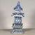 Blue and White Porcelain Pagoda, Chinese Chinoiserie Pagoda Tabletop Ornament For Sale - Image 4 of 9